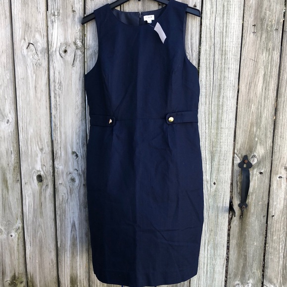 J. Crew Factory Sheath Dress with Waist Tabs - Picture 9 of 16